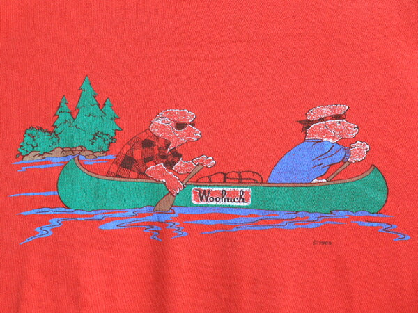 80s ウールリッチ プリント Tシャツ メンズ XL 程 ヴィンテージ ヒツジ キャラクター イラスト アニマル アート グラフィック アウトドア