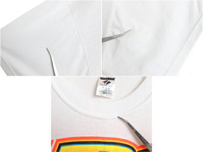 00s URC レーシング クラブ 両面 プリント 半袖 Tシャツ メンズ XL / オールド イラスト スポンサー ロゴ バックプリント 白 大きいサイズ