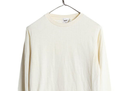 80s USA製 デュオフォールド 2レイヤー 長袖 Tシャツ メンズ M / ヴィンテージ ロングTシャツ ロンT 無地 カットソー インナー ナチュラル