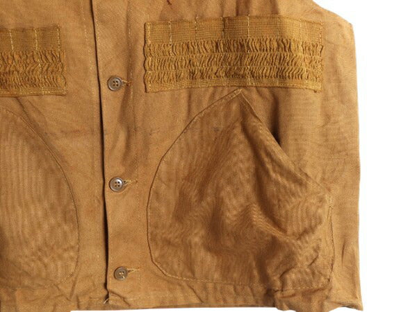 デッドストック 50s 60s レッドヘッド ダック ハンティング ベスト メンズ M / 新品 ヴィンテージ 重ね着 前開き 無地 アウトドア ブラウン