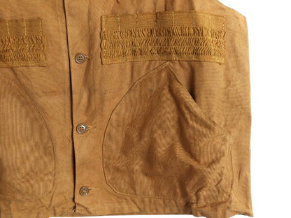 デッドストック 50s 60s レッドヘッド ダック ハンティング ベスト メンズ M / 新品 ヴィンテージ 重ね着 前開き 無地 アウトドア ブラウン