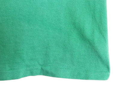 60s USA製 サザンアスレチック 2段 バック プリント 半袖 Tシャツ メンズ S 程 ヴィンテージ ラッセル シングルステッチ 100% コットン 緑