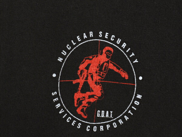 90s USA製 企業 プリント 長袖 Tシャツ メンズ M オールド ロンT ロングTシャツ シングルステッチ フルーツオブザルーム 黒 当時物 企業物