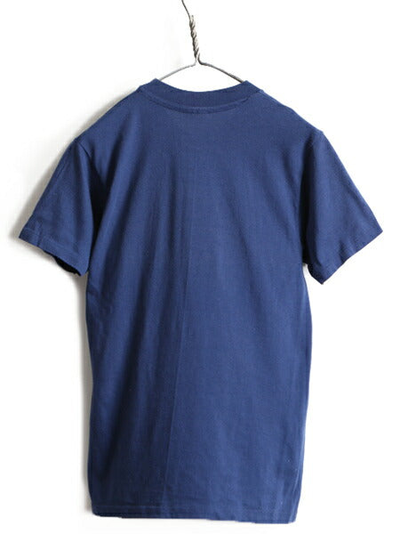 80s USA製 ビンテージ ■ ヒルストリート ブルース プリント 半袖 Tシャツ ( メンズ M 小さめ S 程) 古着 80年代 海外 ドラマ ヘインズ 紺