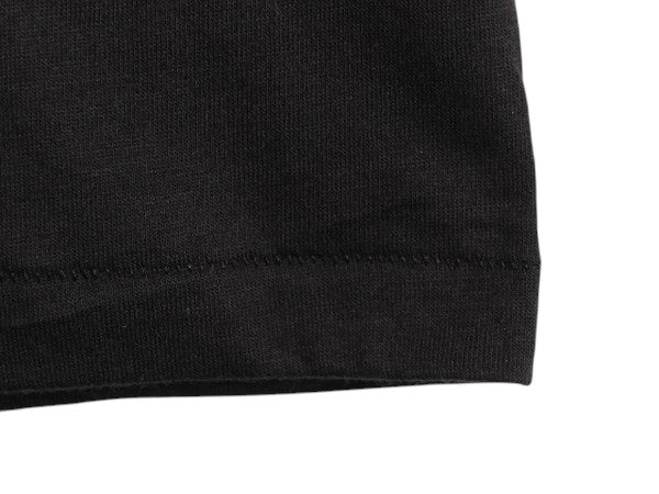 デッドストック 80s USA製 アンビル 無地 半袖 Tシャツ メンズ L 小さめ M 程 ヴィンテージ クルーネック カットソー シングルステッチ 黒