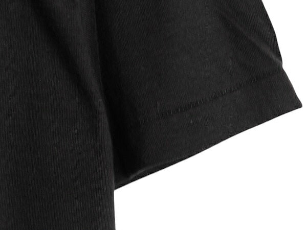 デッドストック 80s USA製 アンビル 無地 半袖 Tシャツ メンズ L 小さめ M 程 ヴィンテージ クルーネック カットソー シングルステッチ 黒