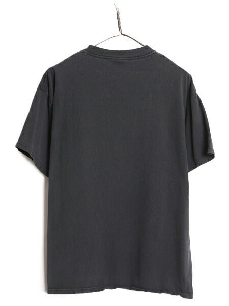 00s メッセージ プリント 半袖 Tシャツ メンズ L 古着 黒 オールド アート グラフィック 当時物 ブラック ヘビーウェイト プリントTシャツ