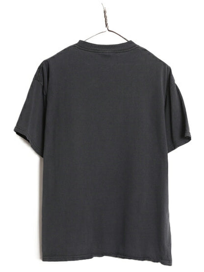 00s メッセージ プリント 半袖 Tシャツ メンズ L 古着 黒 オールド アート グラフィック 当時物 ブラック ヘビーウェイト プリントTシャツ