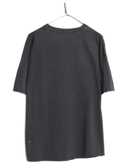 00s ジョーク メッセージ プリント Tシャツ メンズ XL / 黒 オールド グラフィック 当時物 大きいサイズ ヘビーウェイト プリントTシャツ