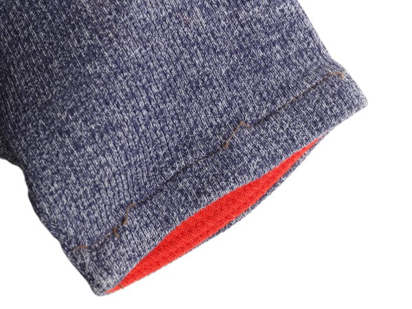 70s クルーネック リブ編み カットソー メンズ XS レディース S 程/ ヴィンテージ ストレッチ 半袖 Tシャツ ニット 無地 シンプル トップス