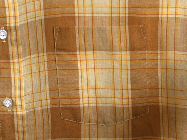 70s タウンクラフト チェック ボタンダウン シャツ メンズ M 古着 ヴィンテージ ペニーズ 薄手 半袖シャツ シワになりにくい マルチカラー