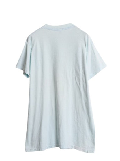 80s 恐竜 イラスト プリント 半袖 Tシャツ XL / 古着 ヴィンテージ アート グラフィック シングルステッチ タイダイ 大きいサイズ SPALDING