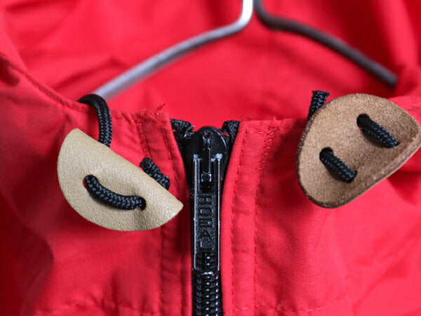 80s USA製 エルエルビーン ナイロン アノラック パーカー ジャケット レディース S ヴィンテージ LLBEAN WOOLRICH プルオーバー マンパ 赤