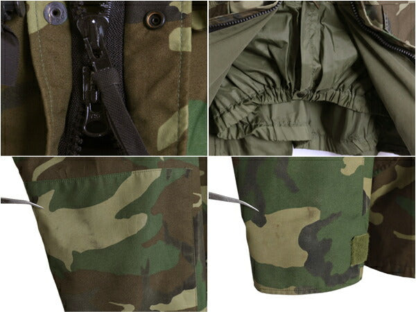 90s 92年製 米軍実物 US ARMY ECWCS ゴアテックス ウッドランドカモ 迷彩 ミリタリー ジャケット LARGE REGULAR / 1st GEN パーカー マンパ