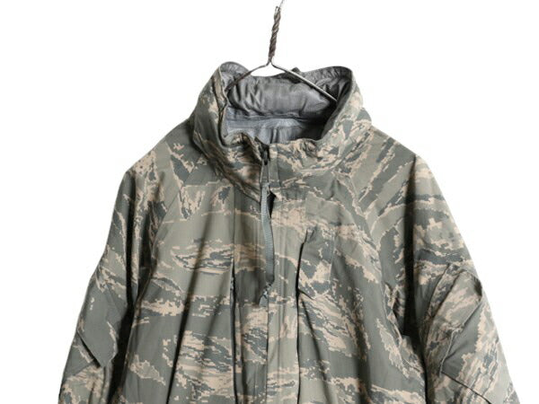 デッドストック 米軍実物 APECS デジタル タイガーカモ 迷彩 ゴアテックス ジャケット MEDIUM SHORT 新品 軍物 08年 ミリタリー USAF ABU