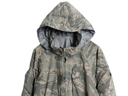 デッドストック 米軍実物 APECS デジタル タイガーカモ 迷彩 ゴアテックス ジャケット MEDIUM SHORT 新品 軍物 08年 ミリタリー USAF ABU