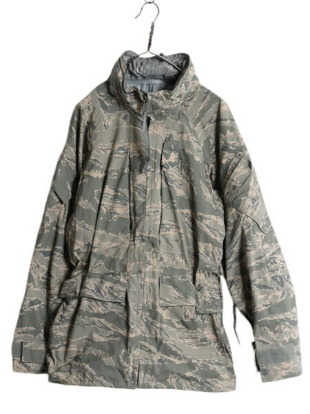 デッドストック 米軍実物 APECS デジタル タイガーカモ 迷彩 ゴアテックス ジャケット MEDIUM SHORT 新品 軍物 08年 ミリタリー USAF ABU