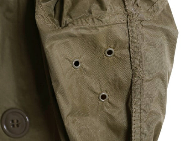 60s 61年製 米軍実物 US ARMY TAUPE ライトウェイト ナイロン レイン コート メンズ S 程/ 軍物 ヴィンテージ ミリタリー トレンチコート