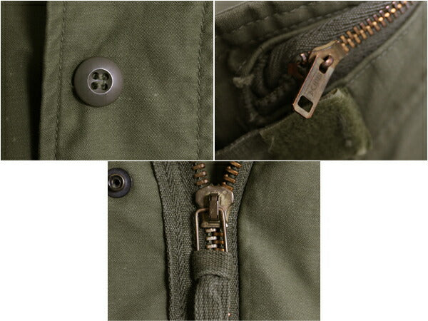 70s 米軍実物 US ARMY M-65 フィールド ジャケット SMALL LONG / 76年製 ヴィンテージ ミリタリー 軍物 3rd ブラス M65 ジャンパー カーキ
