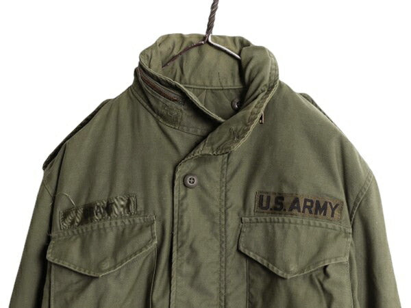 70s 米軍実物 US ARMY M-65 フィールド ジャケット SMALL LONG / 76年製 ヴィンテージ ミリタリー 軍物 3rd ブラス M65 ジャンパー カーキ