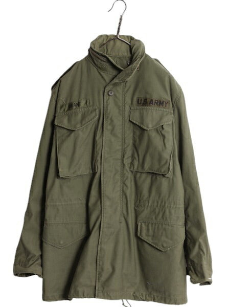 70s 米軍実物 US ARMY M-65 フィールド ジャケット SMALL LONG / 76年製 ヴィンテージ ミリタリー 軍物 3rd ブラス M65 ジャンパー カーキ