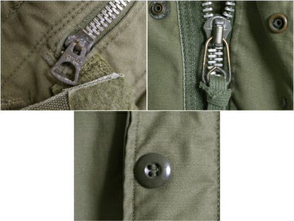 60s 米軍実物 US ARMY M-65 フィールド ジャケット MEDIUM 程 古着 ヴィンテージ ミリタリー 軍物 2nd アルミジップ M65 ジャンパー カーキ