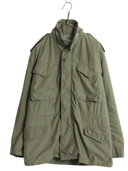 60s 米軍実物 US ARMY M-65 フィールド ジャケット MEDIUM 程 古着 ヴィンテージ ミリタリー 軍物 2nd アルミジップ M65 ジャンパー カーキ