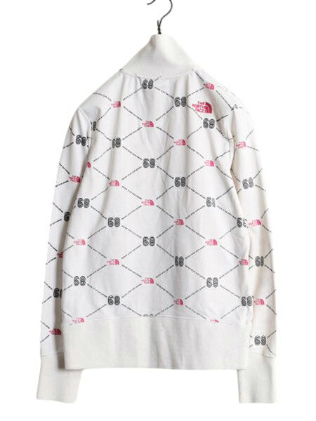 ノースフェイス トラック ジャケット レディース M 総柄 The North Face フルジップ ジャージ ジャンパー ブルゾン ハイネック アウトドア