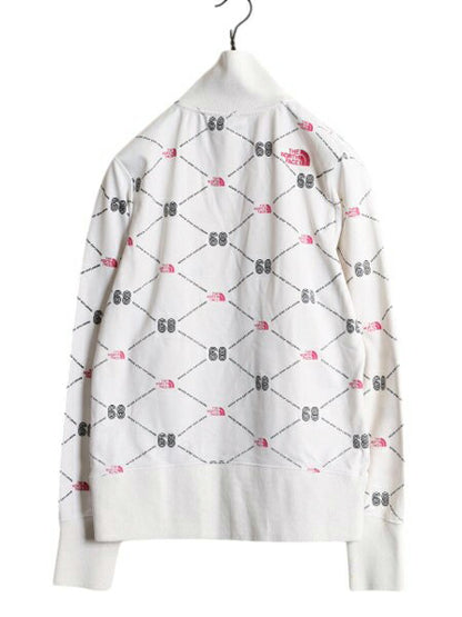 ノースフェイス トラック ジャケット レディース M 総柄 The North Face フルジップ ジャージ ジャンパー ブルゾン ハイネック アウトドア