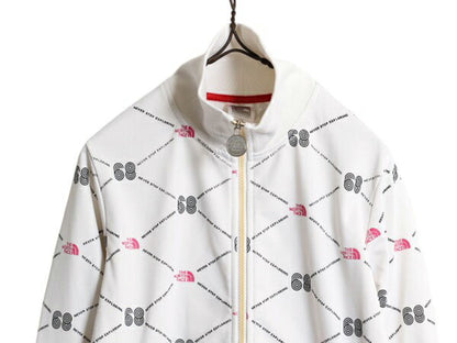 ノースフェイス トラック ジャケット レディース M 総柄 The North Face フルジップ ジャージ ジャンパー ブルゾン ハイネック アウトドア