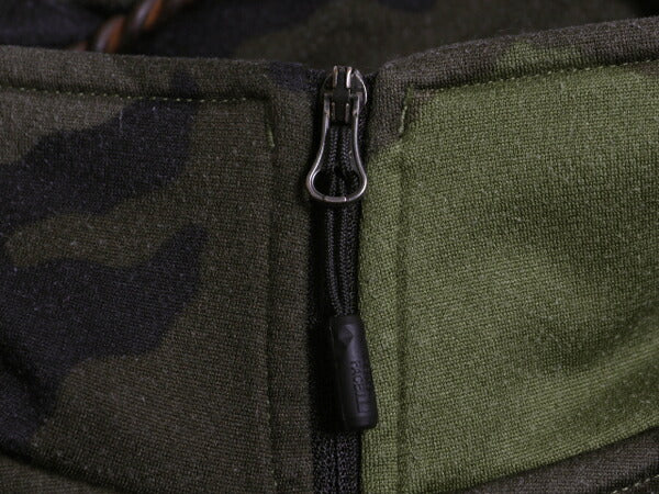 ノースフェイス 迷彩 ハーフジップ ストレッチ 長袖 Tシャツ メンズ S 古着 裏起毛 フリース The North Face ロンT ジャージ プルオーバー