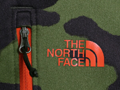 ノースフェイス 迷彩 ハーフジップ ストレッチ 長袖 Tシャツ メンズ S 古着 裏起毛 フリース The North Face ロンT ジャージ プルオーバー
