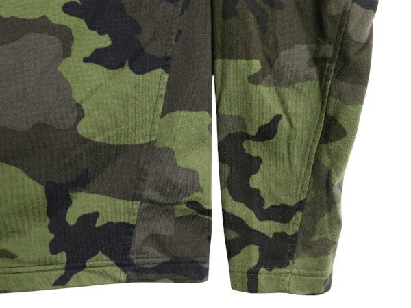 ノースフェイス 迷彩 ハーフジップ ストレッチ 長袖 Tシャツ メンズ S 古着 裏起毛 フリース The North Face ロンT ジャージ プルオーバー