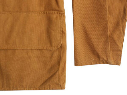 70s SAFTBAK ブラウン ダック ハンティング ジャケット メンズ M 古着 ヴィンテージ アウトドア シューティング ナイロン切替 カバーオール