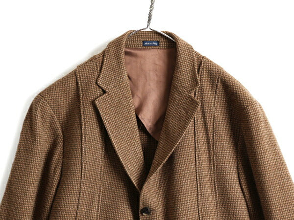 イタリア製 ■  POLO ポロ ラルフローレン ノーフォーク ジャケット ( メンズ ) ウール ブレザー テーラード 本革 レザー エルボーパッチ