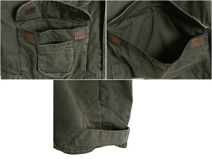 90s ウールリッチ フィッシング ベスト メンズ L 古着 オールド Woolrich フルジップ ハンティング  サファリ アウトドア コットン 重ね着