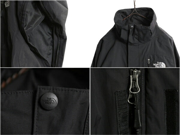 US企画 ノースフェイス HYVENT マウンテンパーカー ジャケット メンズ L / 古着 The North Face アウトドア ジャンパー マンパ ナイロン 黒