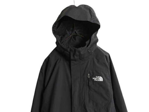 US企画 ノースフェイス HYVENT マウンテンパーカー ジャケット メンズ L / 古着 The North Face アウトドア ジャンパー マンパ ナイロン 黒