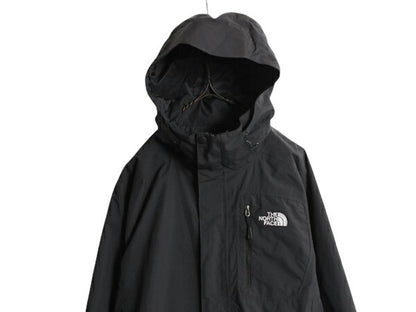 US企画 ノースフェイス HYVENT マウンテンパーカー ジャケット メンズ L / 古着 The North Face アウトドア ジャンパー マンパ ナイロン 黒