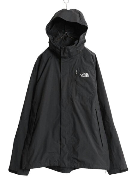 US企画 ノースフェイス HYVENT マウンテンパーカー ジャケット メンズ L / 古着 The North Face アウトドア ジャンパー マンパ ナイロン 黒