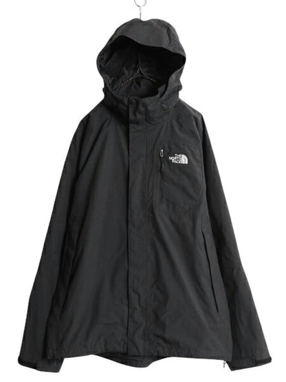 US企画 ノースフェイス HYVENT マウンテンパーカー ジャケット メンズ L / 古着 The North Face アウトドア ジャンパー マンパ ナイロン 黒