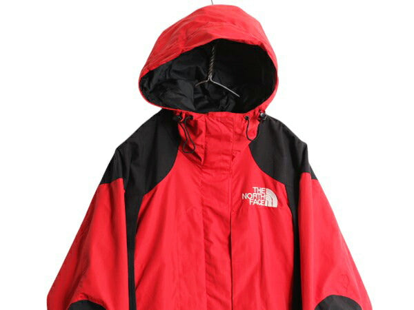 90s ノースフェイス ゴアテックス ナイロン マウンテンライト ジャケット レディース M メンズ S 程 オールド マウンテンパーカー ツートン