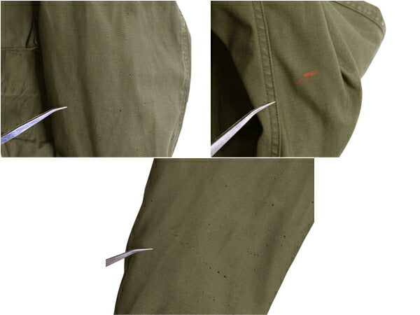 70s ALPHA 社製 米軍実物 US ARMY M-65 フィールド ジャケット MEDIUM SHORT 74年製 ヴィンテージ ミリタリー 軍物 3rd ブラス M65 カーキ
