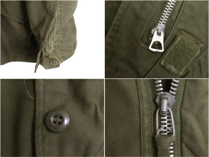 60s 米軍実物 US ARMY M-65 フィールド ジャケット REGULAR SMALL 古着 67年製 ヴィンテージ ミリタリー 2nd アルミジップ M65 ジャンパー
