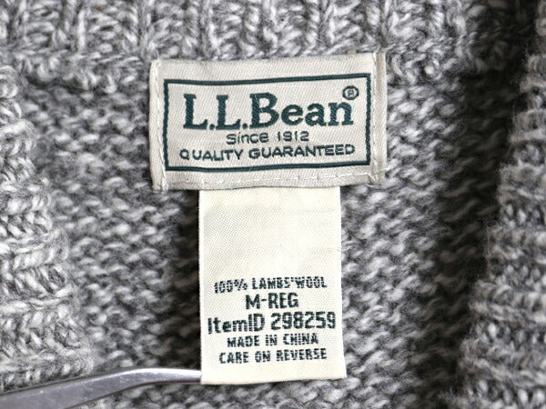 00s エルエルビーン ヘンリーネック ラム ウール ニット セーター メンズ M / 古着 LLBEAN 00年代 オールド ノルディック 総柄 アウトドア
