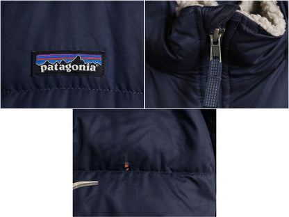 パタゴニア ガールズ ダウン パーカー キッズ S 19年製 Patagonia ナイロン ジャケット ボア パイル フリース ジャンパー フルジップ 子供