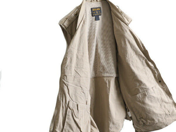 90s ウールリッチ サファリ ベスト メンズ XL / 90年代 オールド Woolrich フルジップ ハンティング 大きいサイズ アウトドア フィッシング