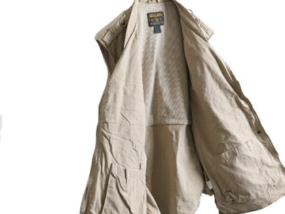 90s ウールリッチ サファリ ベスト メンズ XL / 90年代 オールド Woolrich フルジップ ハンティング 大きいサイズ アウトドア フィッシング