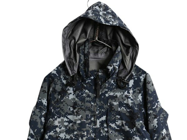 米軍実物 US NAVY デジタルカモ ゴアテックス ジャケット SMALL 古着 USN NWU TYPE1 ECWCS 迷彩 ミリタリー 軍物 海軍 マウンテンパーカー