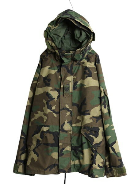 00s 米軍実物 US ARMY ECWCS ゴアテックス ウッドランドカモ 迷彩 ミリタリー ジャケット LARGE REGULAR 古着 1st GEN マウンテンパーカー